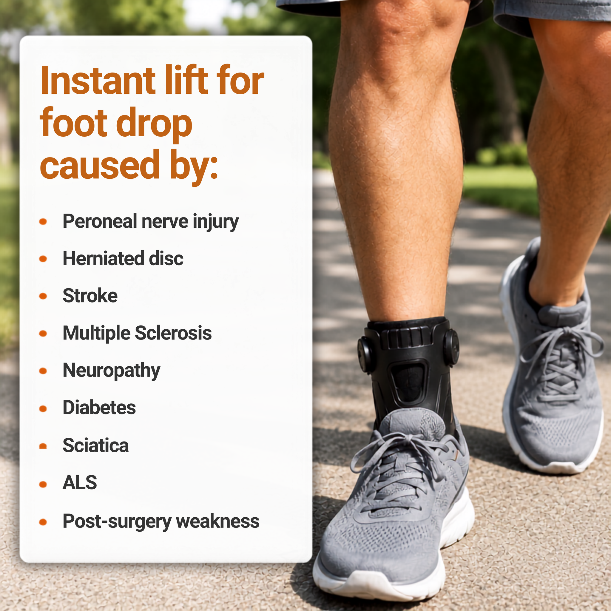 Clorans® Foot Drop AFO Brace