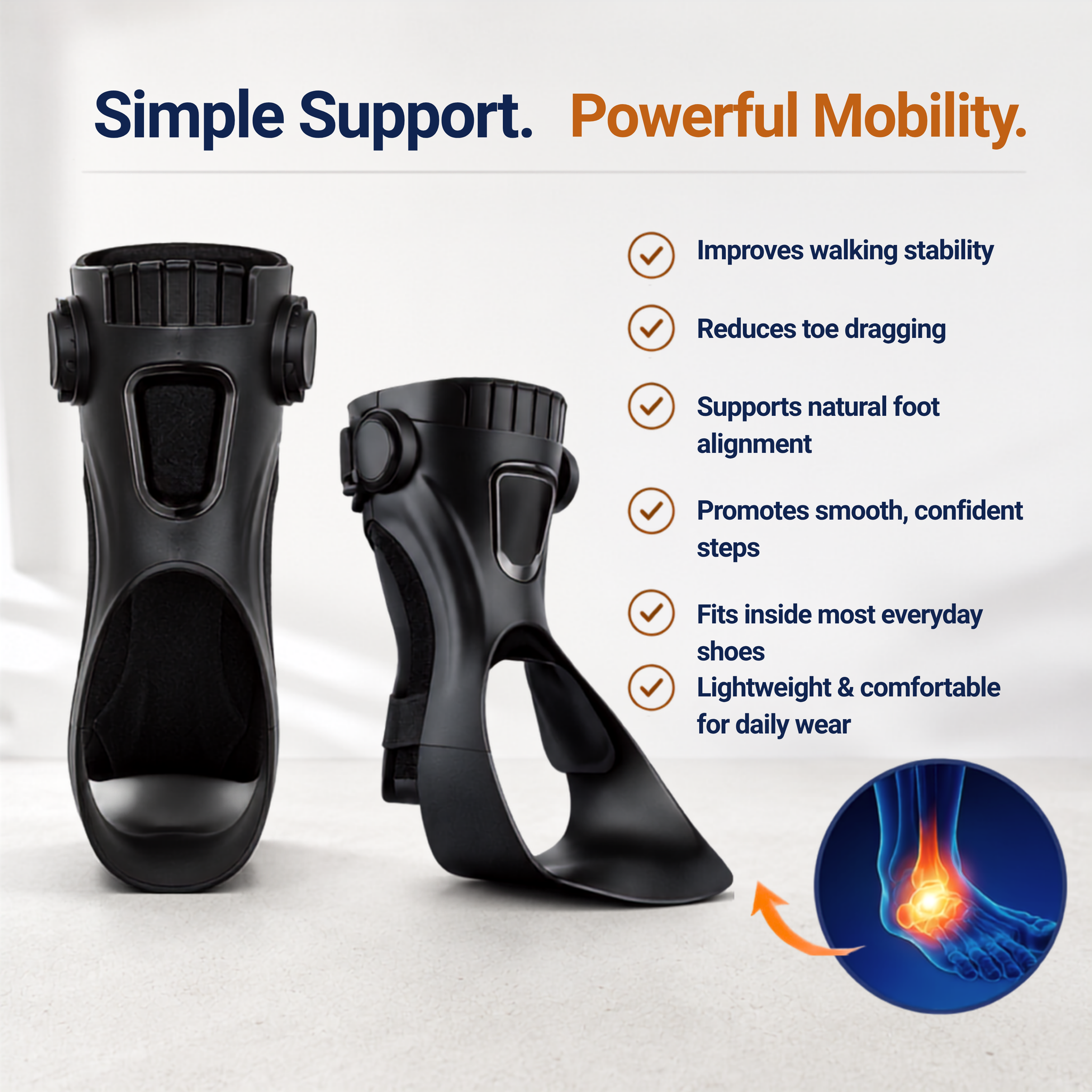 Clorans® Foot Drop AFO Brace