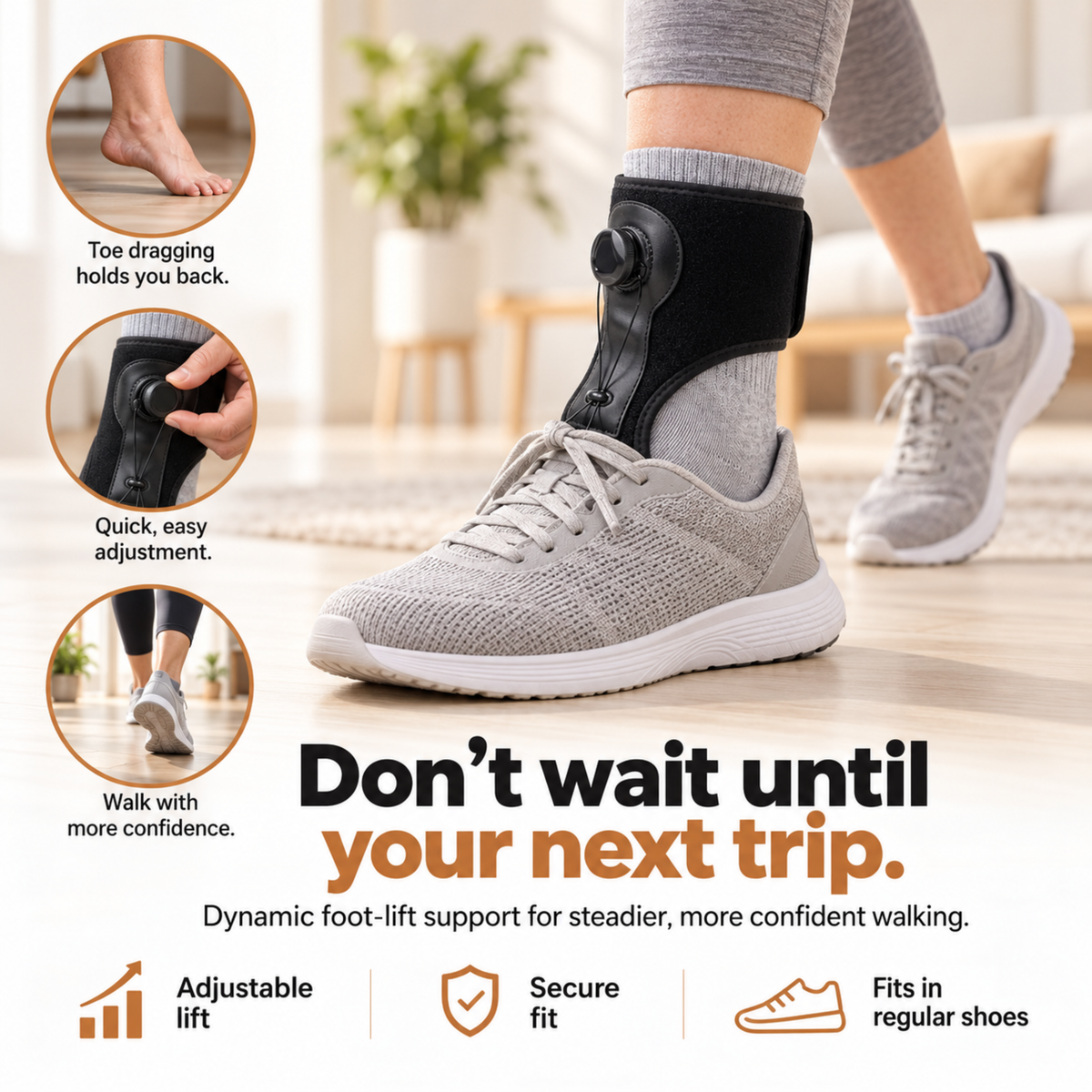 Clorans® Dynamic Foot Drop Brace
