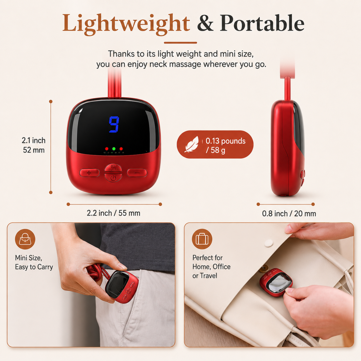Clorans® ThermaPulse EMS Massager